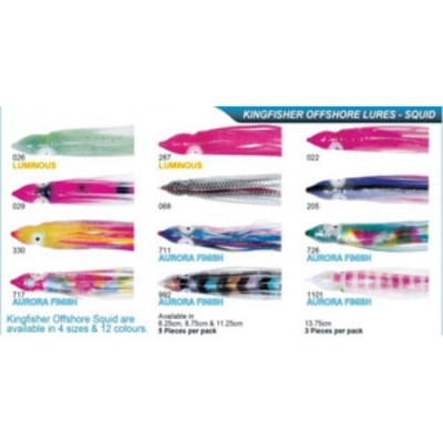 K/F OCTOPUS 20016 N/COL  GLOW 287   11.25CM  5PK