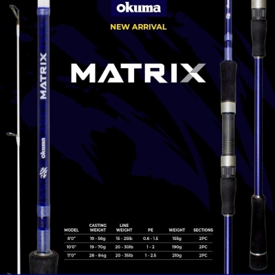OKUMA MATRIX 10' 2PC ROD