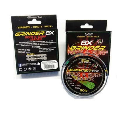 GRINDER ROCK &SURF 8X LEADER 50M 200LB