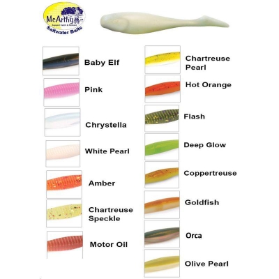 5'' McARTHY PADDLE TAIL WHITE PEARL