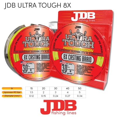 JDB ULTRA TOUGH 8X HIGH ABRASION 20LB