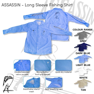 SHIRT ASSASSIN LONG SLEEVE GREY XL
