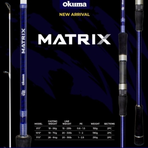 OKUMA MATRIX 10' 2PC ROD
