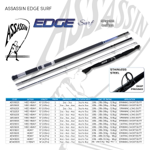 ASSASSIN EDGE SURF SPINNING 13' 3PC